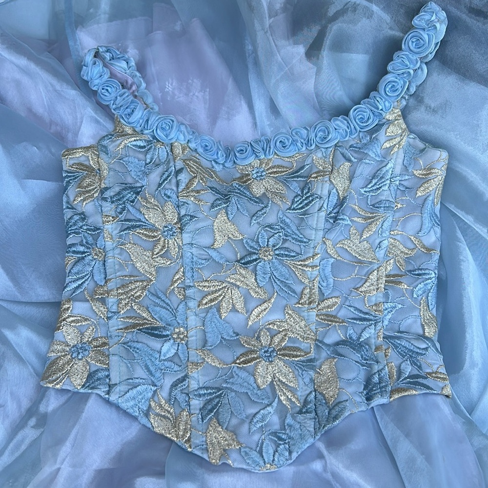Damaged - Size 7/8 Speed Vintage Blue Dress